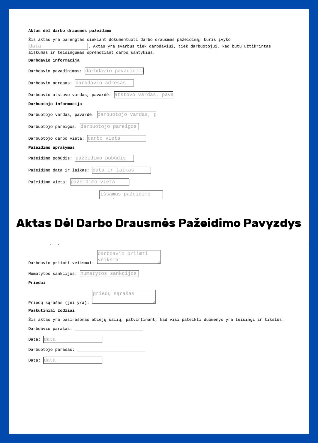 Aktas Dėl Darbo Drausmės Pažeidimo Pavyzdys